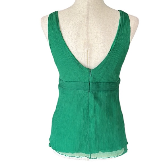 J.Crew Vibrant Green Silk Top - Picture 5 of 8